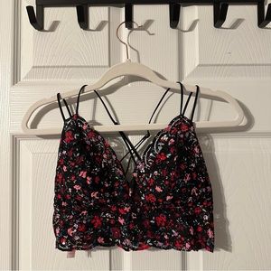 PINK Medium Crochet Lace Bralette